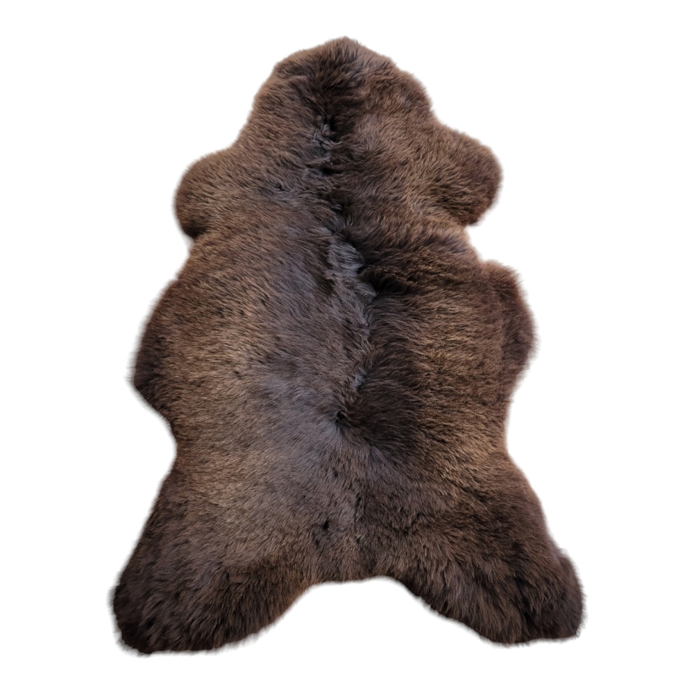 XL Brown Sheepskins 100%Genuine Sheepskin fur rug or chair throw - Picture 6 of 15